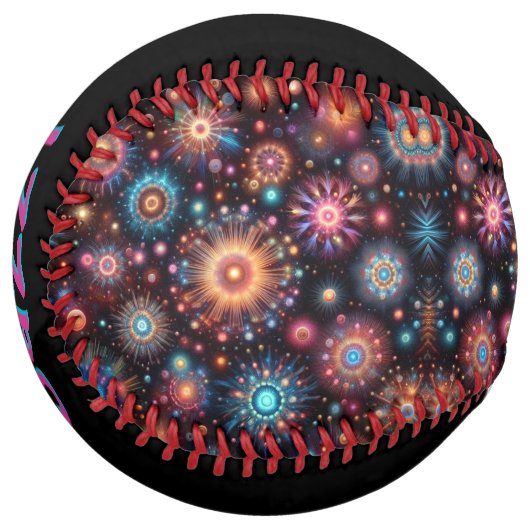 Balle De Softball Fun Fireworks (personalize) (Devant gauche)