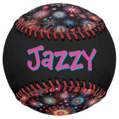 Balle De Softball Fun Fireworks (personalize) (Dos)