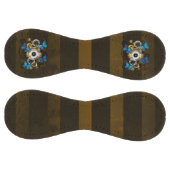 Balle De Softball Gears of Steampunk and Blue Butterflies (Panneaux)