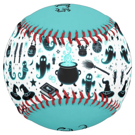Balle De Softball Ghostly Glows (customize) (Devant)