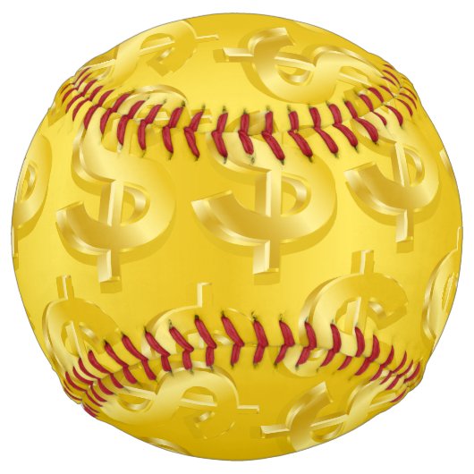 Balle De Softball $ Gold $ (Devant)