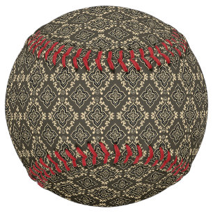 Balle De Softball Gold n Motif géométrique Brown / Impression indien