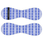 Balle De Softball Grec Fret Arabesque Bleu, Votre Nom, Personnaliser (Panneaux)