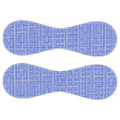 Balle De Softball Grec Meander Carré clé H Motif bleu (Panneaux)