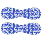 Balle De Softball Grec Meander Key Waves Motif Bleu (Panneaux)