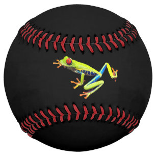 Balle De Softball Grenouille à feuilles rouges