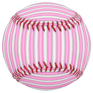 Balle De Softball Grilles roses néon modernes avec effet 3D