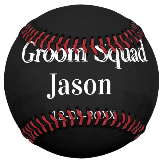 Balle De Softball groomsman bachelorette party ajouter nom moderne s (Devant)