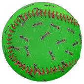 Balle De Softball Gros Bullants verts, (Devant gauche)