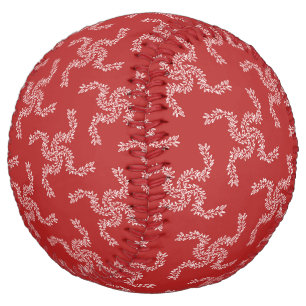 Balle De Softball Guirlande de Noël Rouge, Décoration de Noël, Xmas