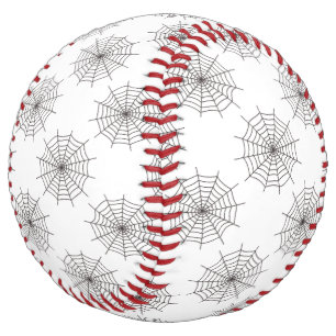 Balle De Softball Halloween, Spider Web, Tricoter Ou Traiter, Boo