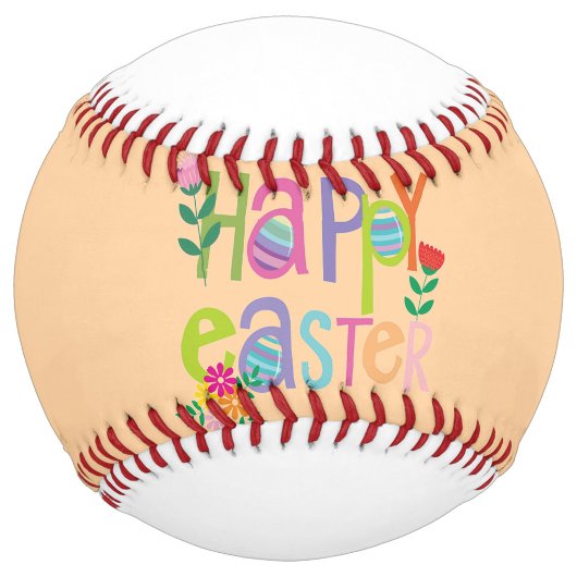 Balle De Softball Happy Easter 