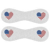 Balle De Softball Heart July 4th Glitter (Panneaux)