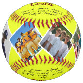 Balle De Softball Homerun Coach Merci Cadeau Personnalisé Photos & N (Devant)