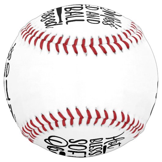 Balle De Softball Hot Mess Béni Et Softball Obsédé (Devant)