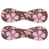 BALLE DE SOFTBALL HULA HAWAIENNE (HIBISCUS) MARRON/ROSE (Panneaux)