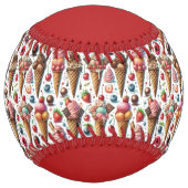 Balle De Softball Ice-Cream Parlor Party (personalize) (Devant)