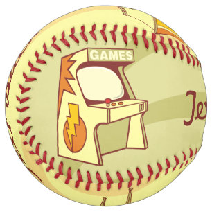 Balle De Softball Icônes de jeux rétros