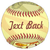Balle De Softball Icônes de jeux rétros (Dos)