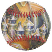 Balle De Softball Idéographie d'or de lumière (Dos)