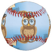 Balle De Softball Illustration de hibou (Devant)