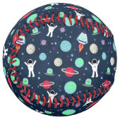 Balle De Softball illustration de motif spatial (Devant gauche)