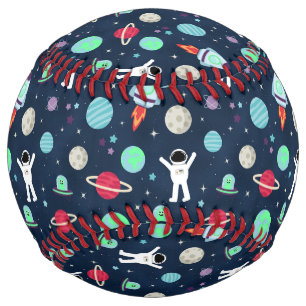 Balle De Softball illustration de motif spatial