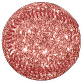 Balle De Softball Impression de parties scintillant étincelante (Devant gauche)