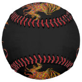 Balle De Softball Incroyable Dragon Mosaïque (Devant)