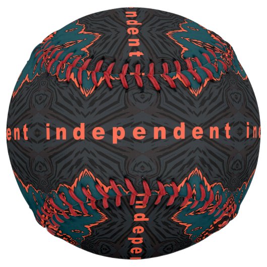 Balle De Softball Indépendant et fier ! (Devant)