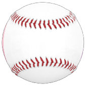 Balle De Softball Initiales de couple | Gradation rose subtile (Devant)