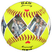 Balle De Softball J'Ai Frappé Homerun Et Je T'Ai Classé Comme Mon Pè (Devant)