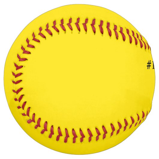 Balle De Softball Jaune vif (Devant gauche)