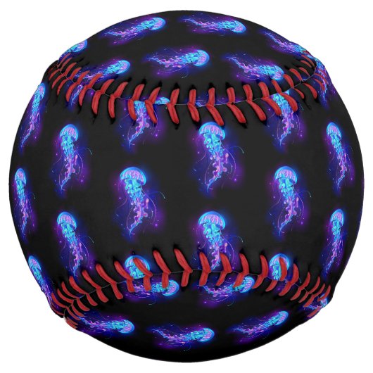 Balle De Softball Jellyfish éclatante couleur (Devant)