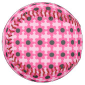 Balle De Softball Jolie fille rose Bee Bee personnalisée (Devant gauche)