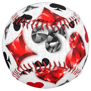 Balle De Softball Joueur de poker Joueur de cartes de jouer costumes