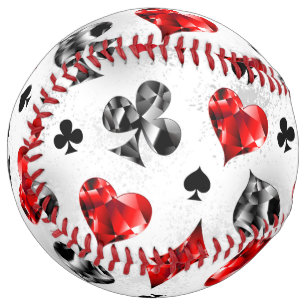 Balle De Softball Joueur de poker Joueur de cartes de jouer costumes