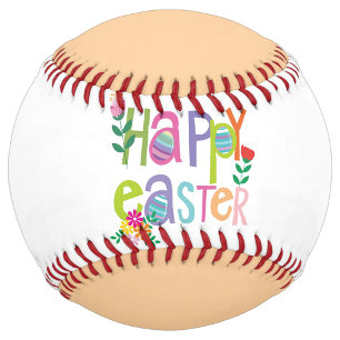 Balle De Softball Joyeuses Pâques