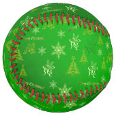 Balle De Softball joyeux noël (Devant gauche)