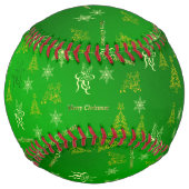 Balle De Softball joyeux noël (Dos)