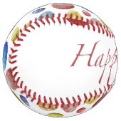 Balle De Softball Joyeux oeufs de Pâques (Devant gauche)