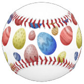 Balle De Softball Joyeux oeufs de Pâques (Dos)