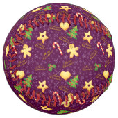 Balle De Softball Joyeux softball de Noël (Devant gauche)