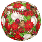 Balle De Softball Joyeux softball des fêtes (Dos)