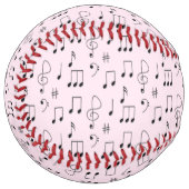 Balle De Softball Just Noté Rose (Devant gauche)