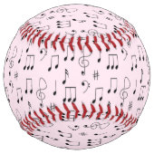 Balle De Softball Just Noté Rose (Dos)
