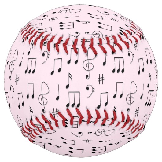Balle De Softball Just Noté Rose (Devant)