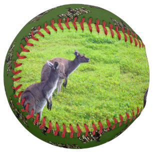 Balle De Softball Kangaroos Et Logo,