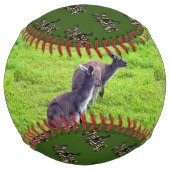 Balle De Softball Kangaroos Et Logo, (Devant)