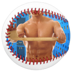 Balle De Softball La chemise de SlipperyJoe homme musclé imberbe poi